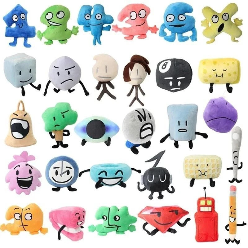 BFDI Plush Doll Battle for Dream Island Stuffed Dolls Cartoon Soft for Kid Toy