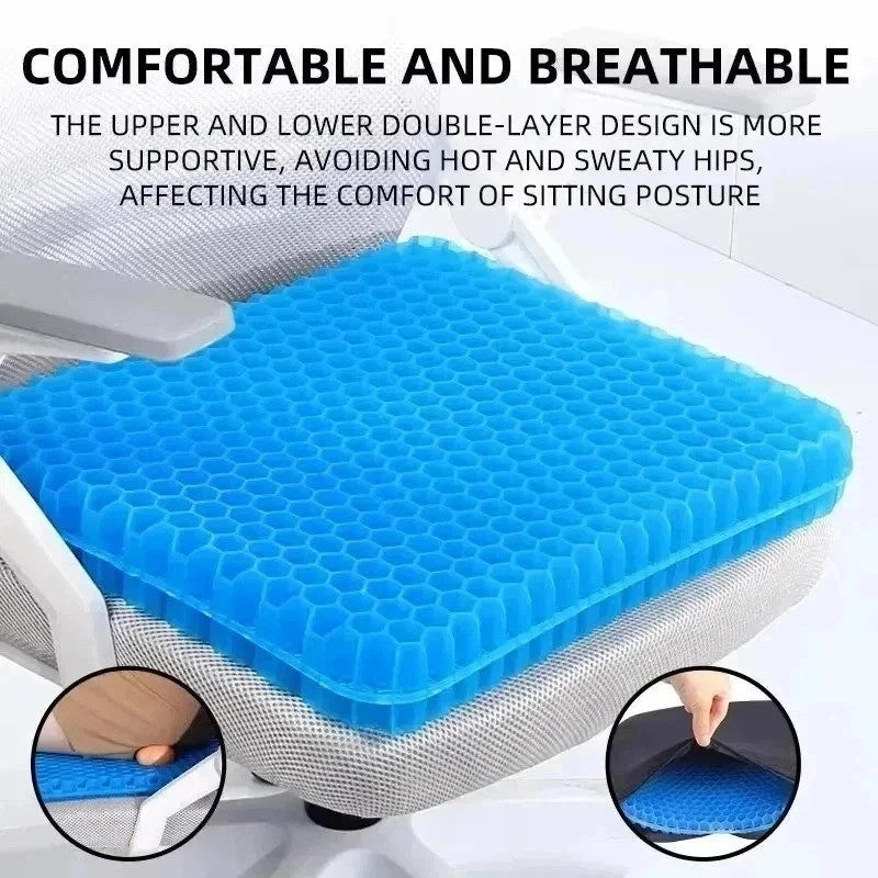 Honeycomb Gel Seat Cushion 2.5" Thick | Cooling, Orthopedic Support