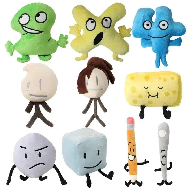 BFDI Plush Doll Battle for Dream Island Stuffed Dolls Cartoon Soft for Kid Toy